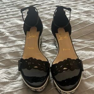 Size 38 Christian Louboutin platforms